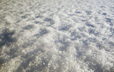 Obraz premium Accumulated nice and Crystalline snow