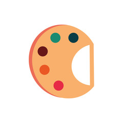 palette color artistic education school icon design