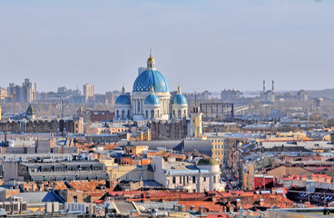 Fototapeta na wymiar Panorama Sankt Petersburga w Rosji
