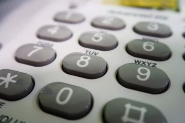 Fototapeta premium Close-up of the phone key pad