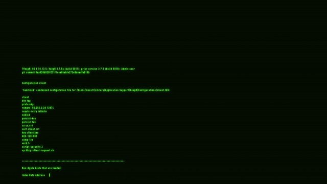 Green Hacker Text - VPN Server Log Motion Background