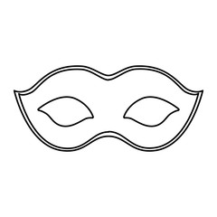 Isolated mardi gras mask vector design