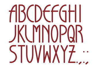 フォント アルファベット大文字