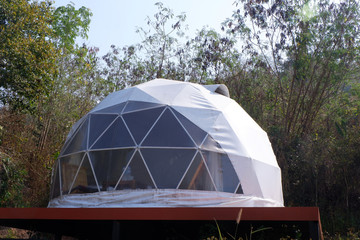Geodesic dome Tents in Asia.