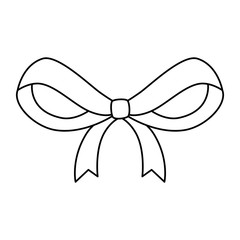 silhouette of ribbon on white background