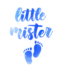 Little mister - handwritten lettering