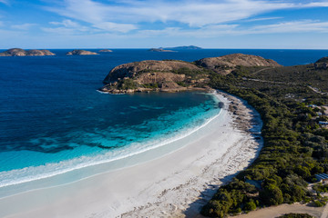 View of the beach at Lucky Bay in the Cape Le Grand National Park, near Esperance in Western Australia