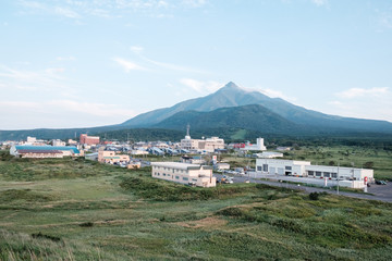 Fototapeta na wymiar 利尻島・夕日ヶ丘展望台からの景色