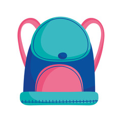 back to school education backpack accessory icon