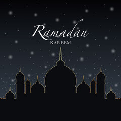 creative ramadan kareem islamic mosque background