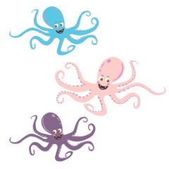 illustration of cartoon octopus
