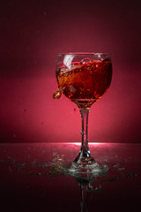 glass of red wine