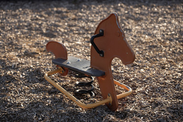 playground horse not being used by children