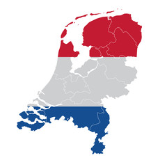 オランダ　 国旗　地図　アイコン