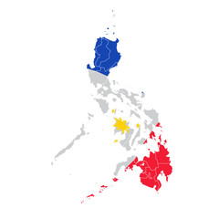 フィリピン　 国旗　地図　アイコン