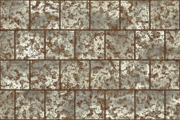 Fototapeta premium Background with rough metal shapes texture
