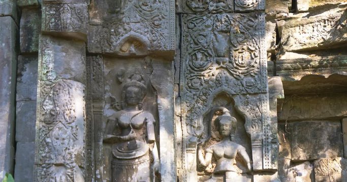 Beng Mealea ancient temple ruines in the middle of jungle forest in Sieam Ream, Cambodia