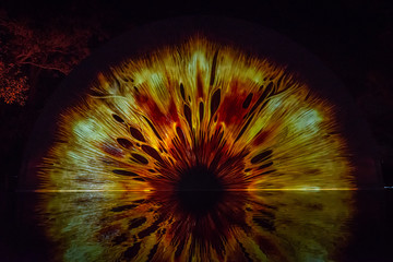eye shape art structure
