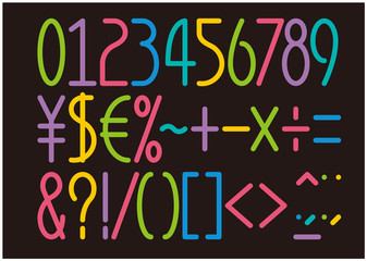 フォント 数字・記号