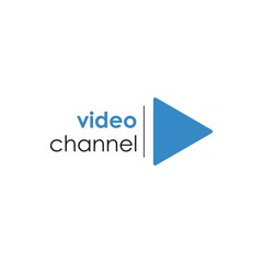 Video Channel Logo Simple and Vector