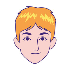 man face smiling icon image