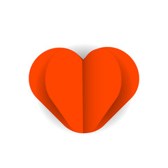 Paper cut love vector eps 10