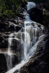 Silver strokes of water - Shannon Falls, BC, Canada