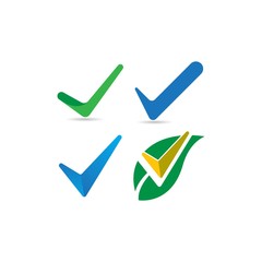 Check mark V Letter Logo