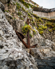 Abandoned anchor at the Positano, Italy ferry dock area. 