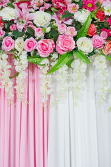 wedding flower backdrop background, colorful background, fresh rose, bunch of flower