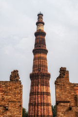 Fototapeta na wymiar qutub minar in new delhi