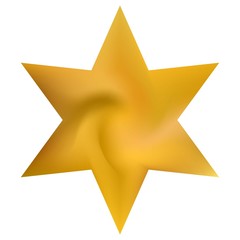 Mesh background in the form of hexagram.