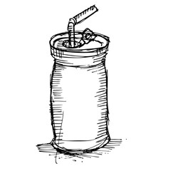 soft drink doodle