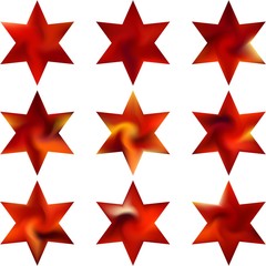 Kit of hexagram gradient backgrounds.