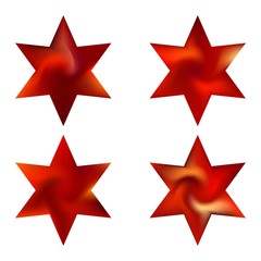 Kit of hexagram abstract backgrounds.