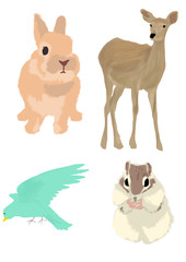 Naklejka premium 動物セット1