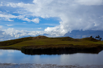 reflejo en la laguna