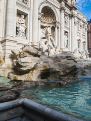The Trevi Fountain (Italian: Fontana di Trevi),  the largest Baroque fountain in in Rome, Italy,...