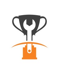 TROPHY REPAIR LOGO , AWARD SERVICE LOGO