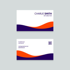 Professional modern business card template design modern minimal style