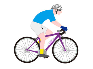 Obraz premium 自転車競技のロードのレーサー