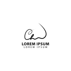 abstract signature logo vector illustration. signature symbol icon