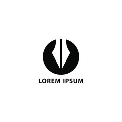 pen and signature logo vector illustration. pen symbol icon