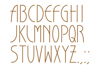 フォント アルファベット大文字