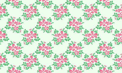 Elegant wallpaper for Valentine, with romantic pink floral pattern background design.