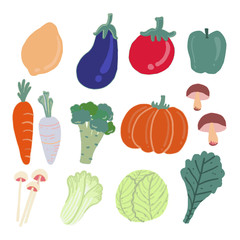 vector vegetable cartoon colorful 