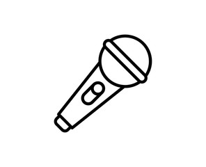 Microphone line icon