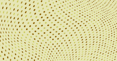 Fototapeta na wymiar Halftone dots illustration. Half tone mosaic pixels wavy background. 