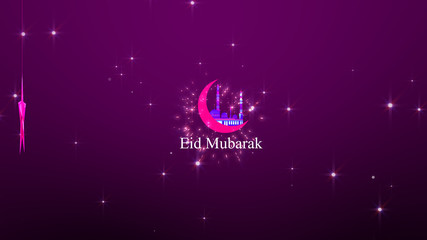 Eid Mubarak abstract background with stars | Eid Mubarak moon star background image