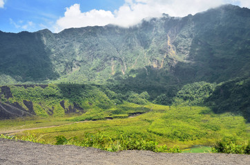 view of mountains in West Java